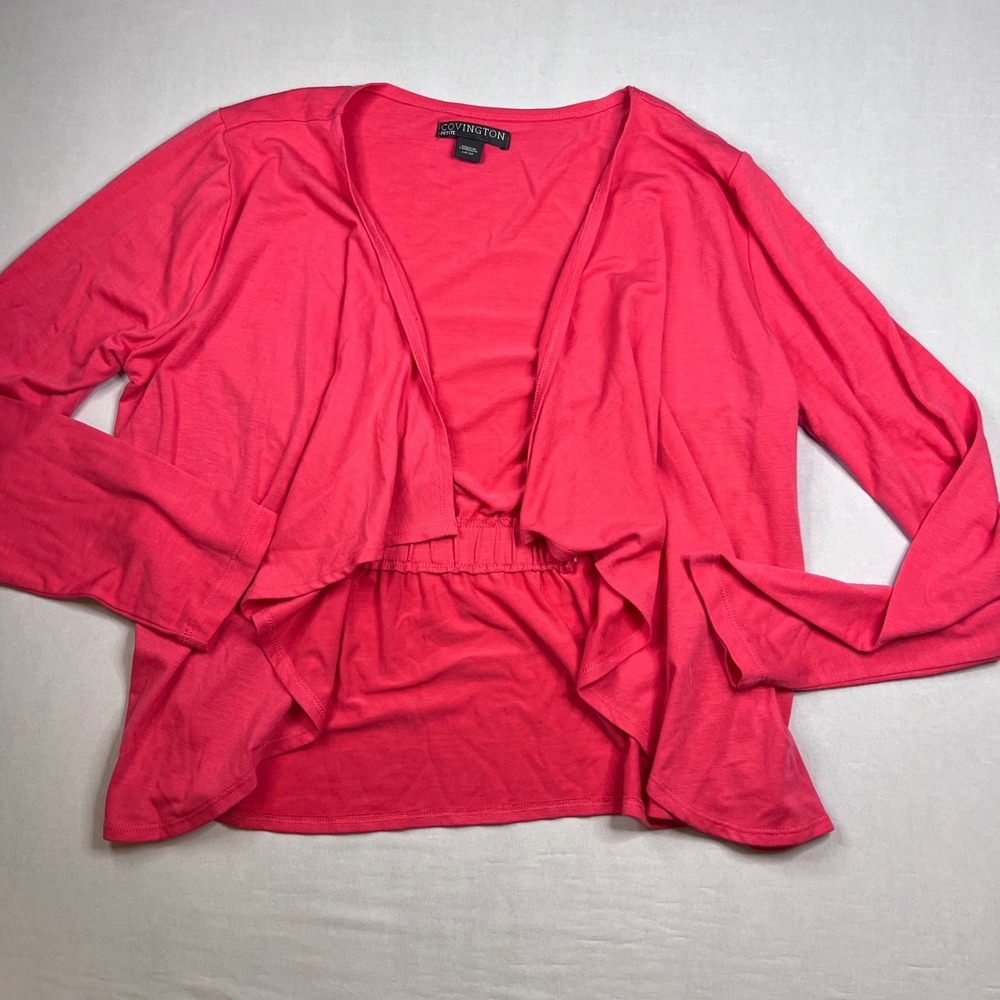Covington Womens Pink Cardigan | Size LP | Ballet Cottage Coquette